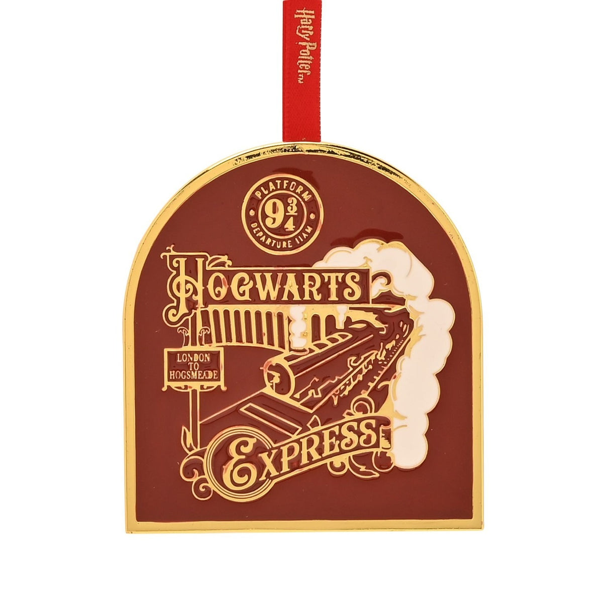 Harry Potter Hogwarts Express Metal Decoration - Red & Gold