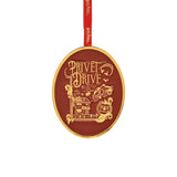 Harry Potter Privet Drive Hanging Metal Decoration - Red & Gold
