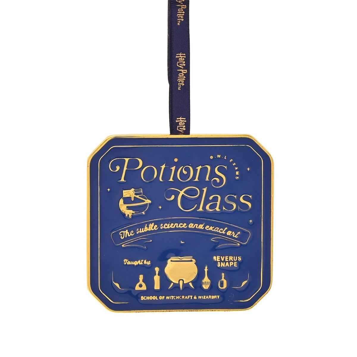 Harry Potter Potions Class Hanging Metal Decoration - Blue & Gold
