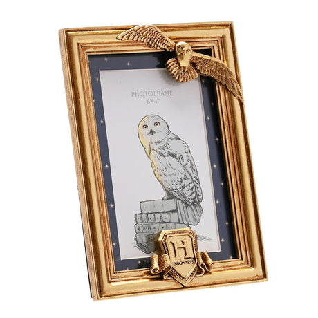 Harry Potter Flying Hedwig Resin Photo Frame 6 x 4in - Gold