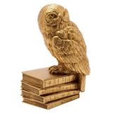 Harry Potter Hedwig Owl on Stacked Books Figurine - Gold