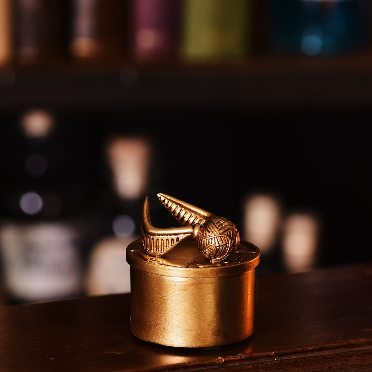 Harry Potter Snitch Trinket Box with Lift-Off Lid - Gold