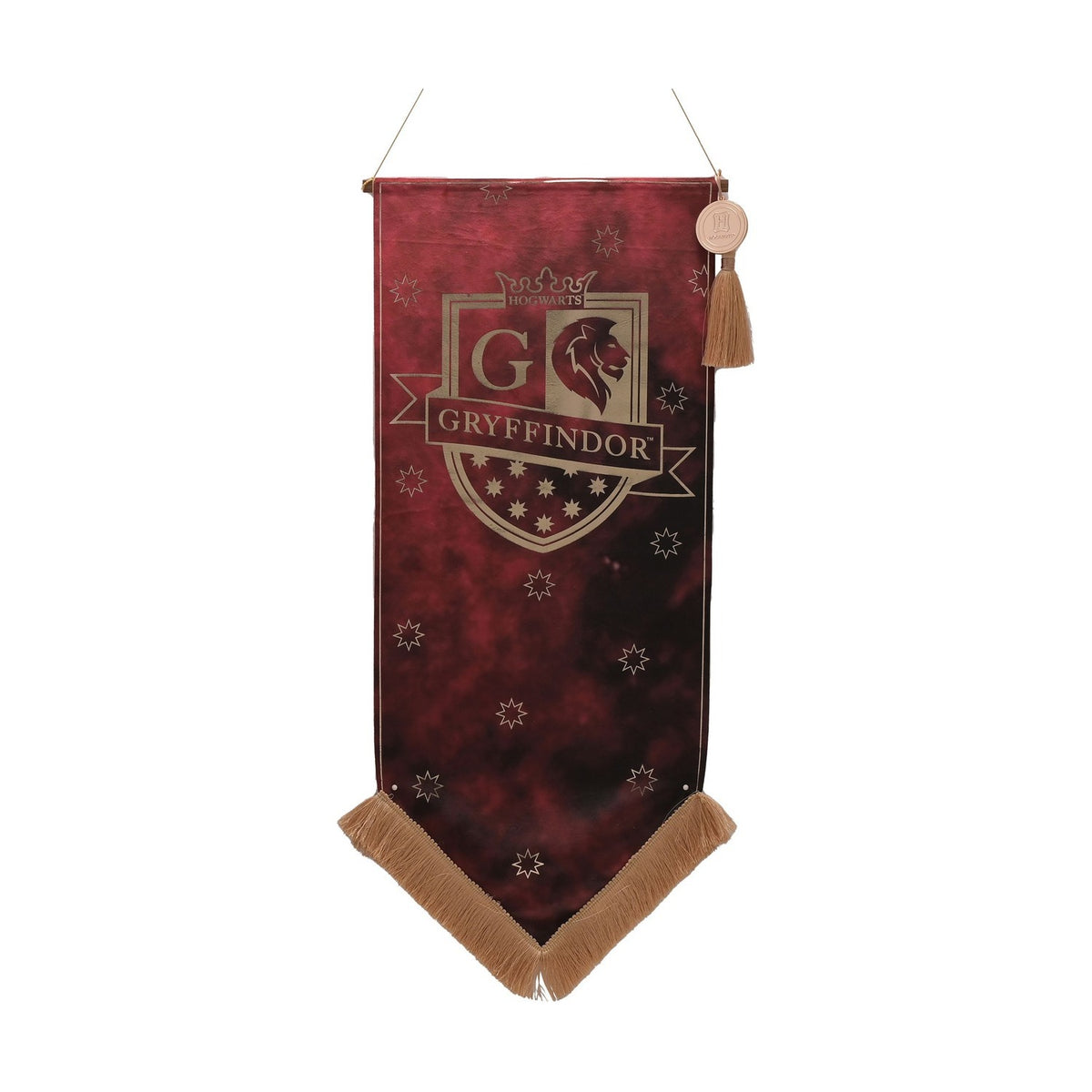 Harry Potter Gryffindor Crest Hanging Wall Banner - Red