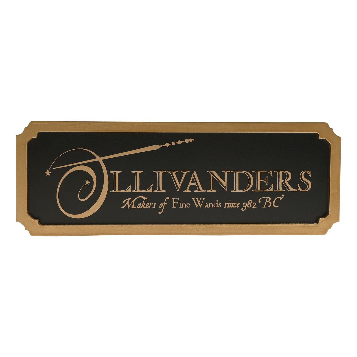 Harry Potter Ollivanders Shop Sign Printed Plaque - Black
