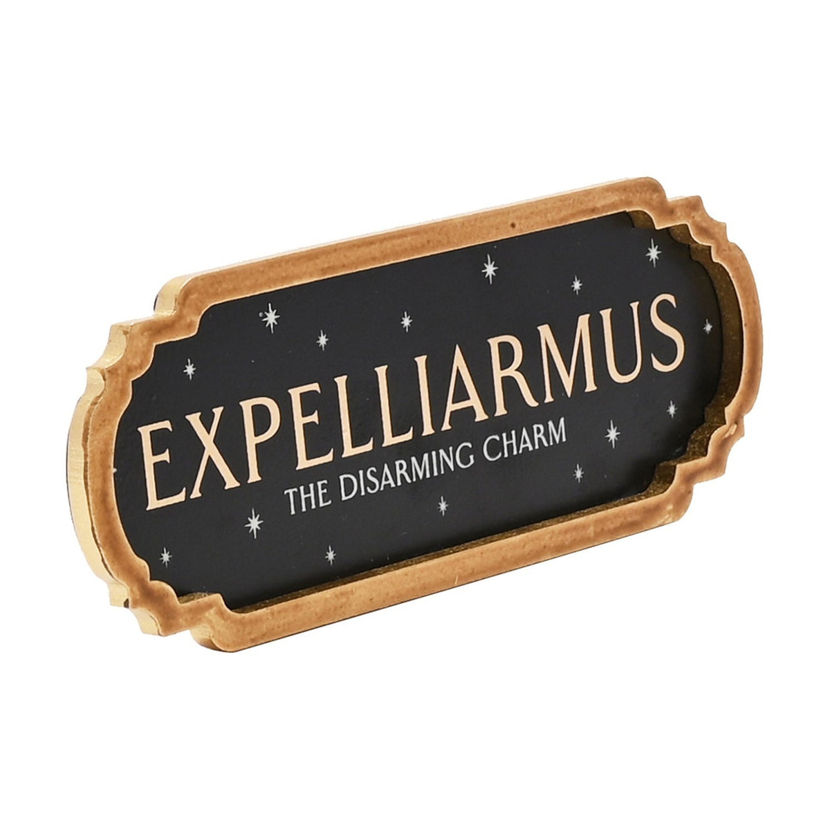 Harry Potter Expelliarmus Disarming Charm Spell Plaque - Black