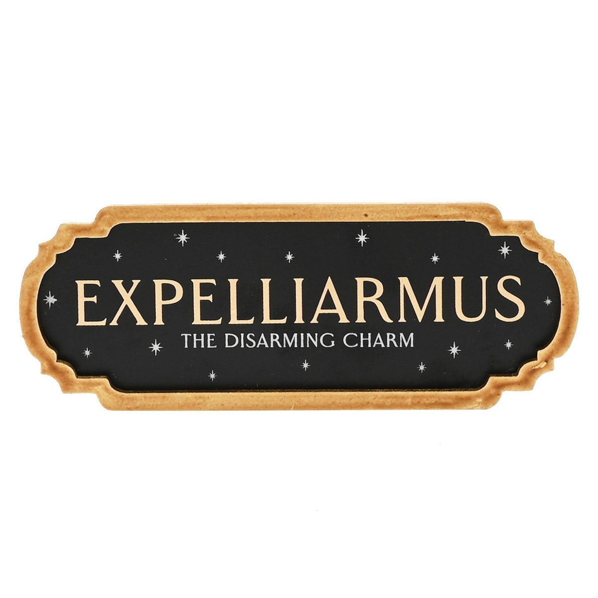 Harry Potter Expelliarmus Disarming Charm Spell Plaque - Black