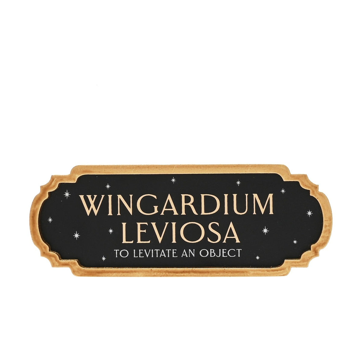 Harry Potter Wingardium Leviosa Starry Spell Plaque - Black
