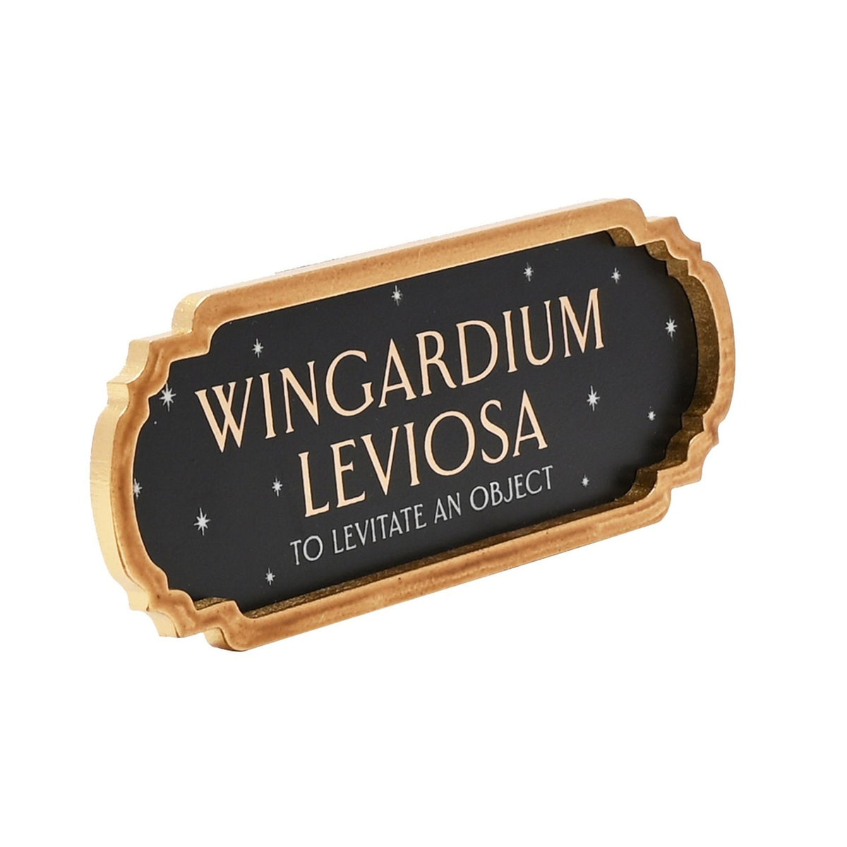 Harry Potter Wingardium Leviosa Starry Spell Plaque - Black