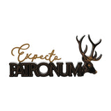 Harry Potter Expecto Patronum Stag Spell Plaque - Black