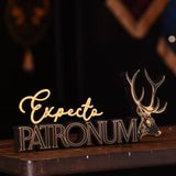 Harry Potter Expecto Patronum Stag Spell Plaque - Black