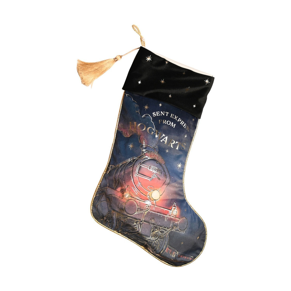 Harry Potter Hogwarts Express Christmas Stocking - Blue & Gold