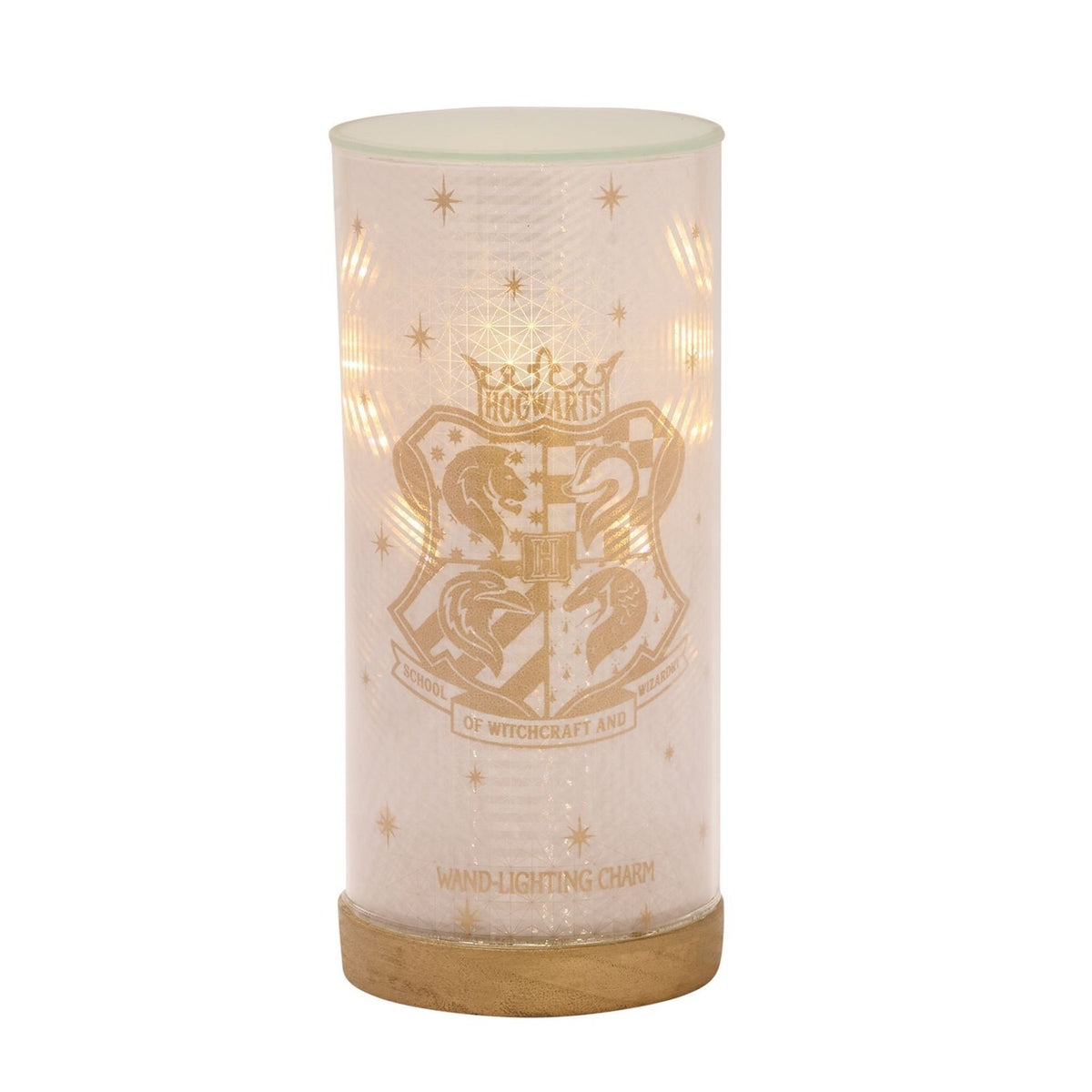 Harry Potter Lumos Glass Tube Light-Up Decoration - Clear & Gold