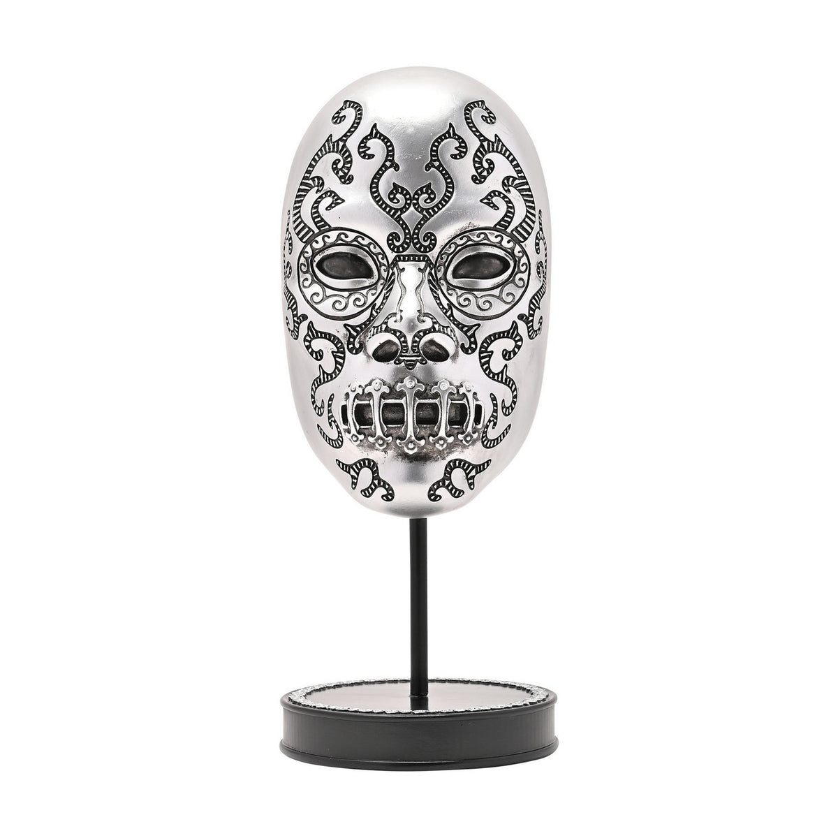 Harry Potter Death Eater Mask Figurine with Stand - Silver