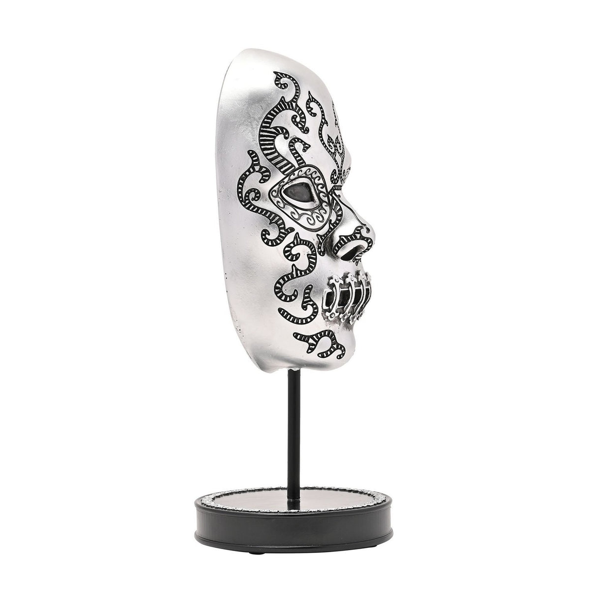 Harry Potter Death Eater Mask Figurine with Stand - Silver