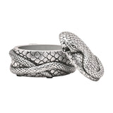 Harry Potter Nagini Coiled Snake Resin Trinket Box - Silver
