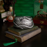 Harry Potter Nagini Coiled Snake Resin Trinket Box - Silver