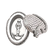 Harry Potter Nagini Coiled Snake Resin Trinket Box - Silver
