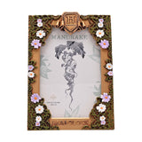 Harry Potter Herbology Floral Photo Frame - Gold & Black