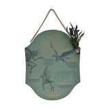 Harry Potter Magical Creatures Wooden Plaque - Green & Gold