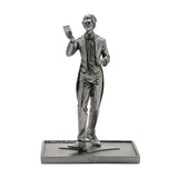 Joker in Tailcoat Metallic Effect Resin Figurine - Silver