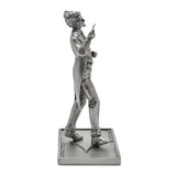Joker in Tailcoat Metallic Effect Resin Figurine - Silver