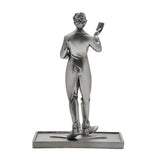 Joker in Tailcoat Metallic Effect Resin Figurine - Silver