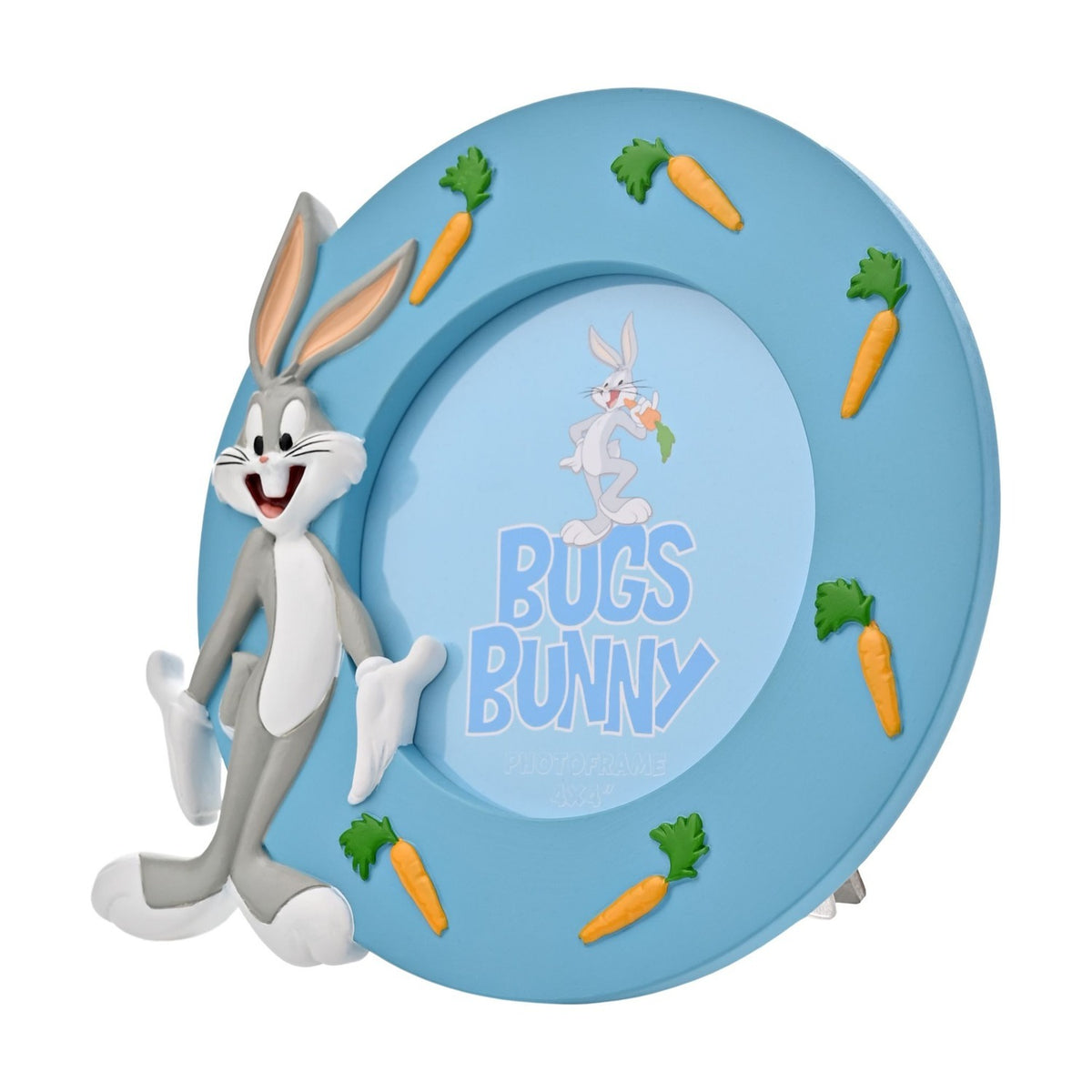 Looney Tunes Bugs Bunny Resin Photo Frame 4 x 4in - Blue