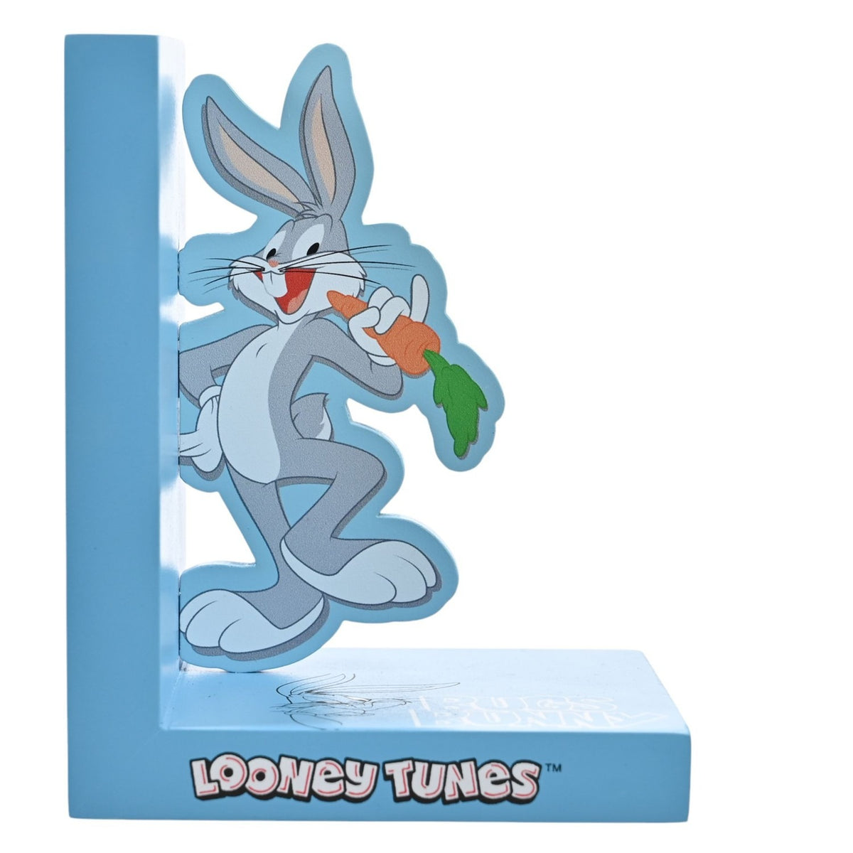 Looney Tunes Bugs Bunny and Lola Wooden Bookends - Sky Blue