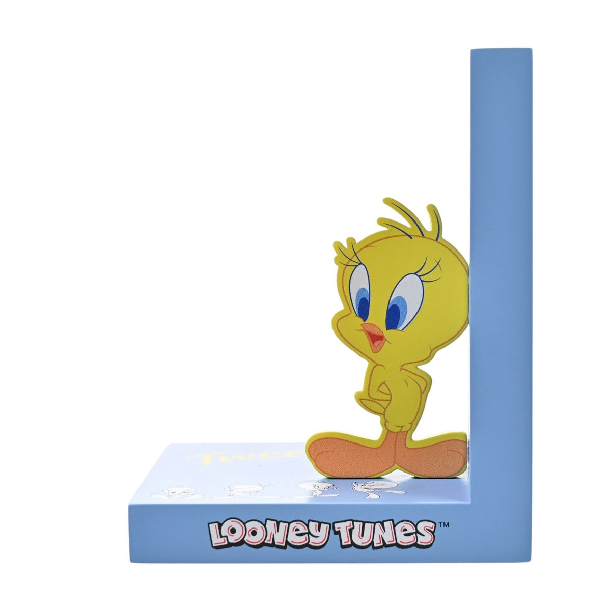 Looney Tunes Tweety and Sylvester Wooden Bookends - Blue