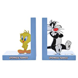 Looney Tunes Tweety and Sylvester Wooden Bookends - Blue