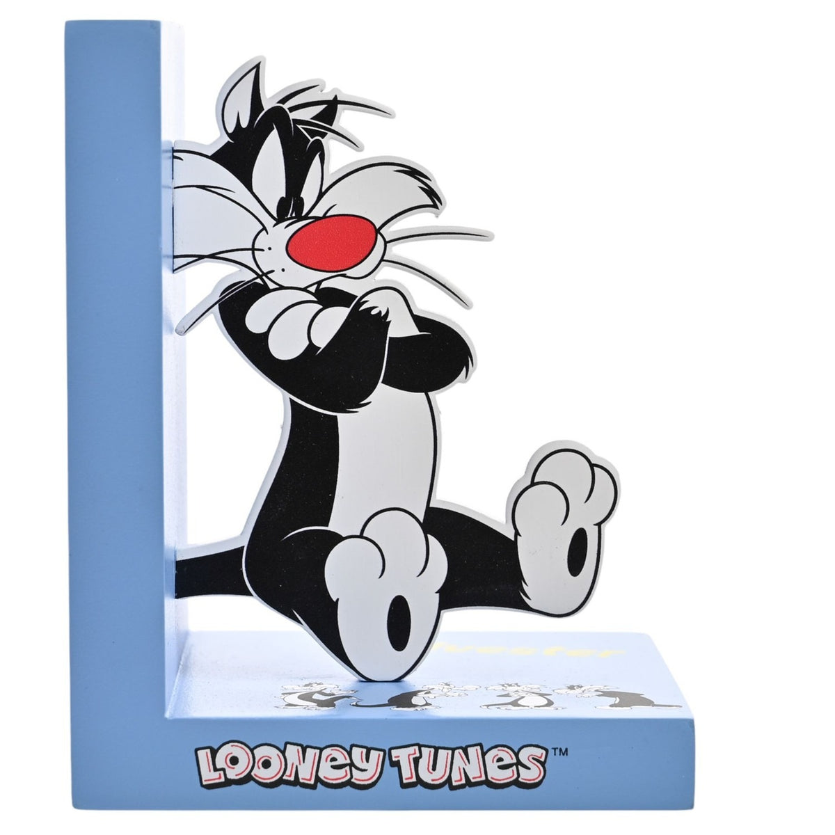 Looney Tunes Tweety and Sylvester Wooden Bookends - Blue