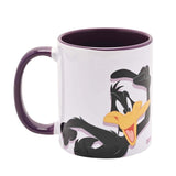Looney Tunes Daffy Duck Stoneware Mug 11oz - White & Purple