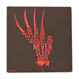 Nightmare on Elm Street Freddy Claw Square Coaster - Black