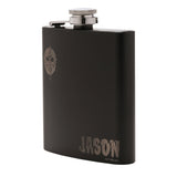 Friday 13th Jason & Mask Matt Hip Flask with Funnel 6oz - Black