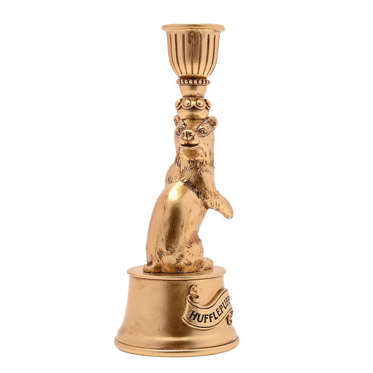 Harry Potter Hufflepuff Badger 3D Resin Candle Holder - Gold