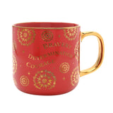 Harry Potter Gryffindor Ornate House Porcelain Mug - Red & Gold