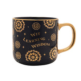 Harry Potter Ornate Ravenclaw House Porcelain Mug - Blue & Gold