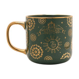 Harry Potter Ornate Slytherin House Porcelain Mug - Green & Gold