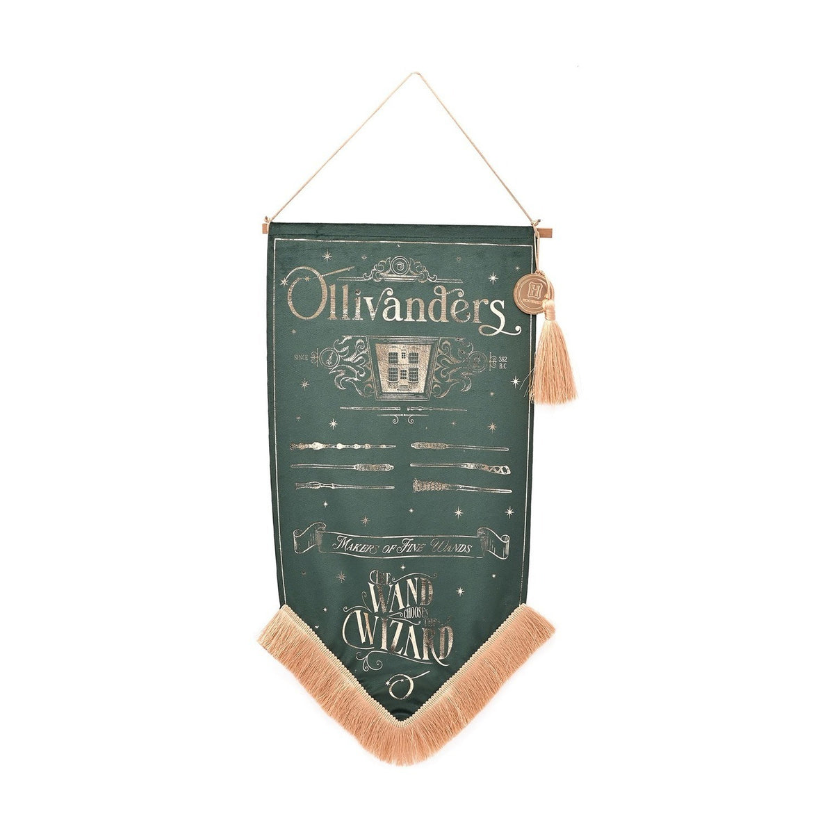 Harry Potter Ollivanders Wall Banner with Tassel - Green