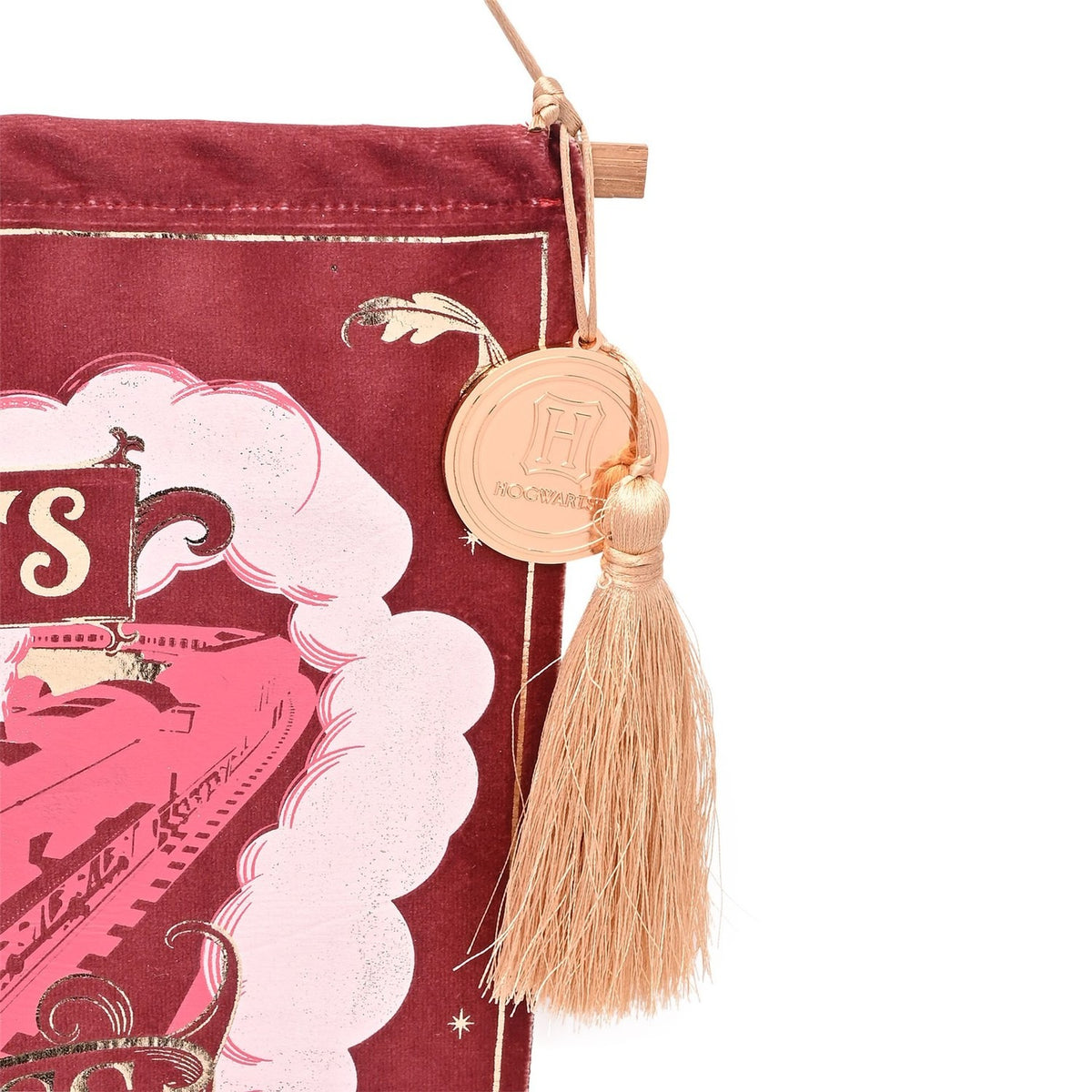 Harry Potter Hogwarts Express Fringed Wall Banner - Burgundy