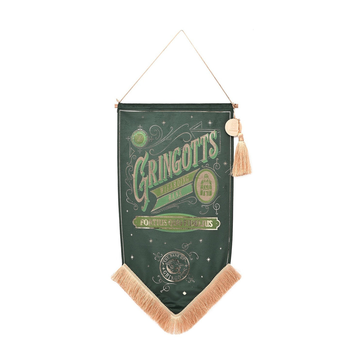 Harry Potter Gringotts Wizarding Bank Wall Banner - Green
