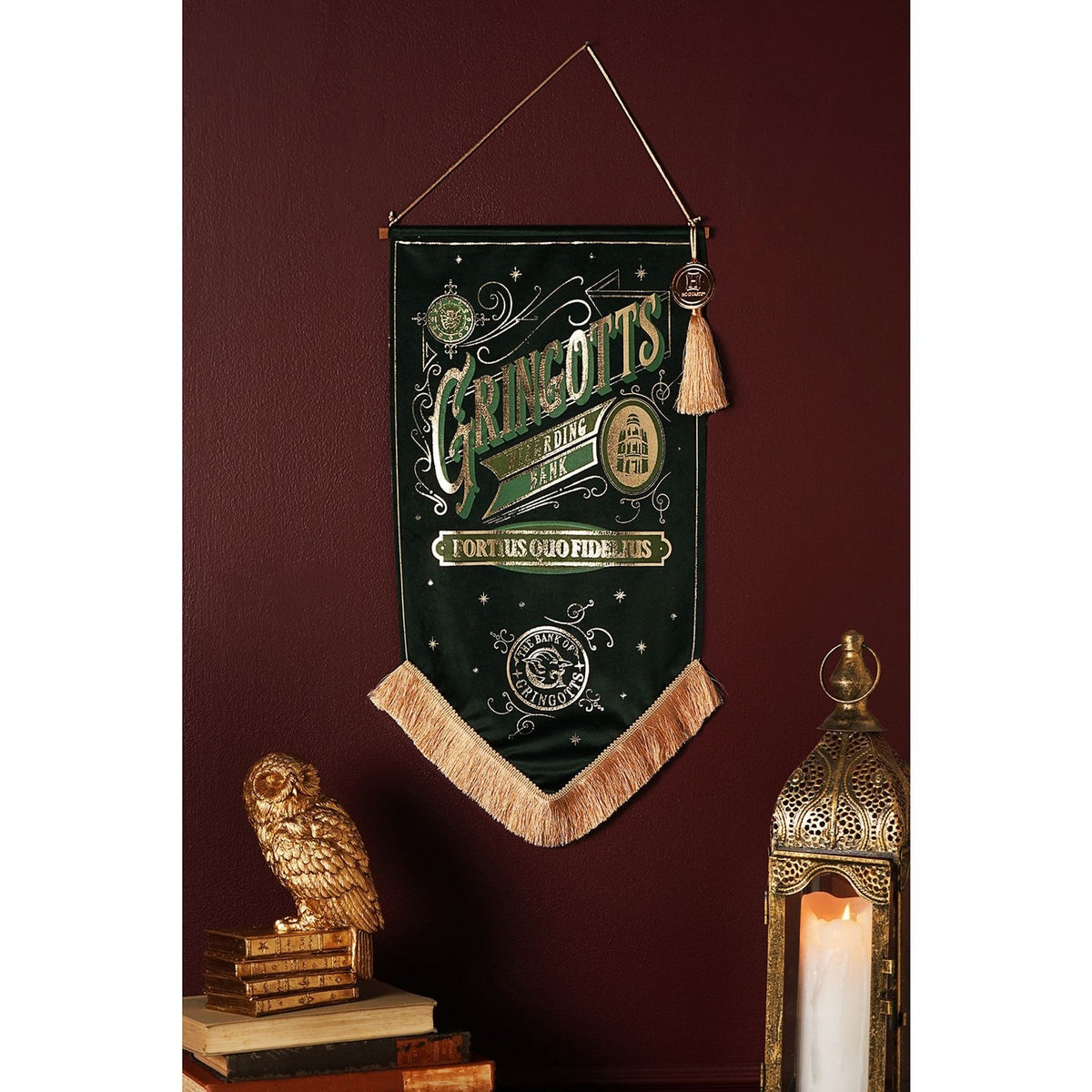 Harry Potter Gringotts Wizarding Bank Wall Banner - Green