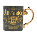 Harry Potter Ollivanders Collectable Porcelain Mug - Green & Gold