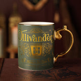 Harry Potter Ollivanders Collectable Porcelain Mug - Green & Gold