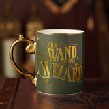 Harry Potter Ollivanders Collectable Porcelain Mug - Green & Gold