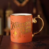 Harry Potter Weasleys' Collectable Porcelain Mug - Orange & Gold