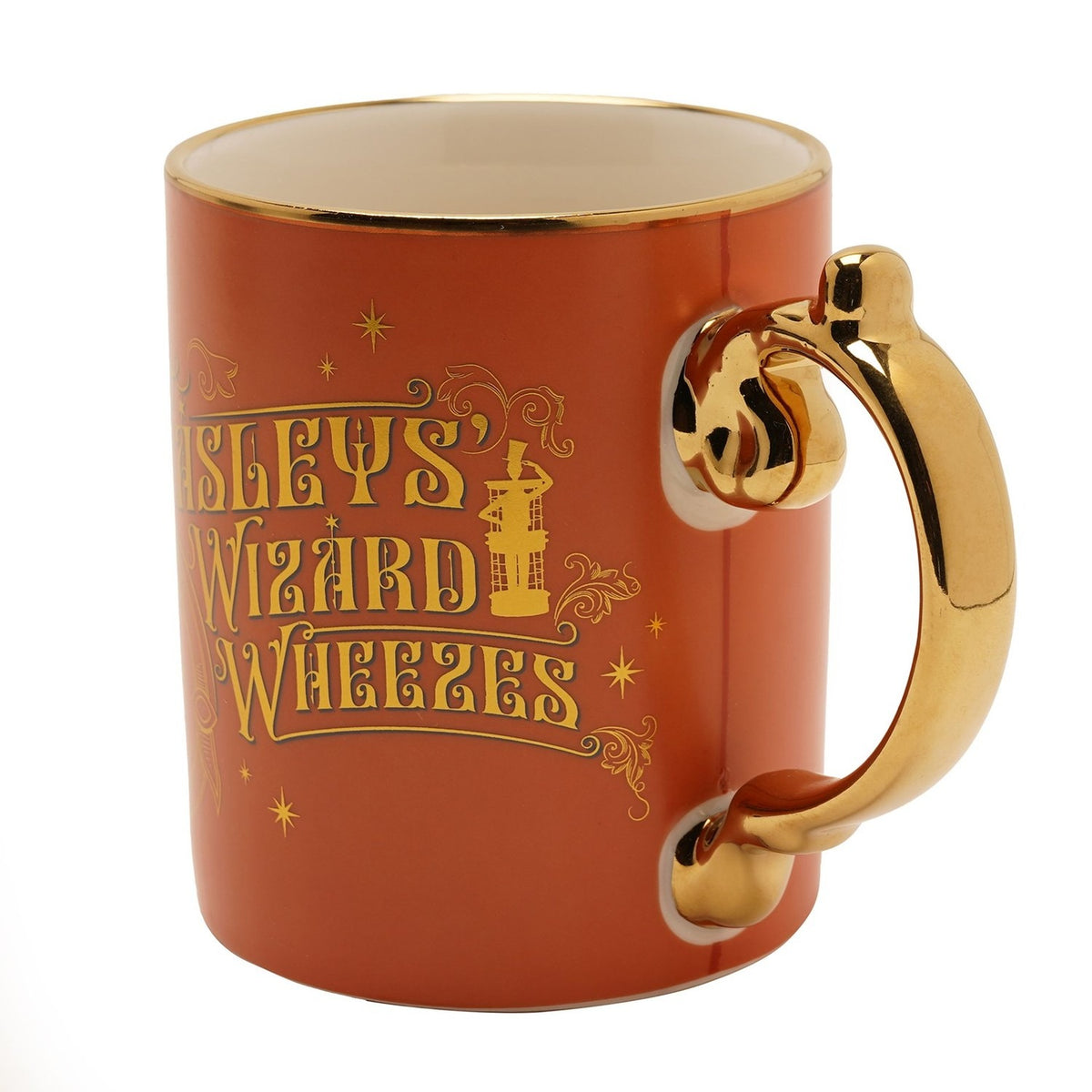 Harry Potter Weasleys' Collectable Porcelain Mug - Orange & Gold