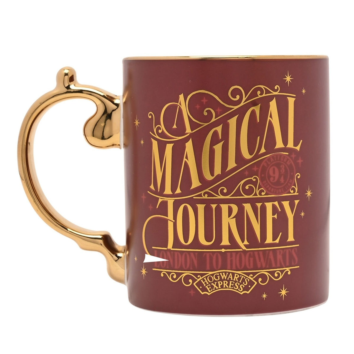 Harry Potter Hogwarts Express Porcelain Mug - Burgundy & Gold