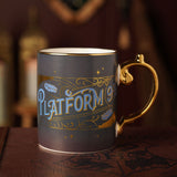 Harry Potter Platform 9¾ Porcelain Mug - Dark Blue & Gold