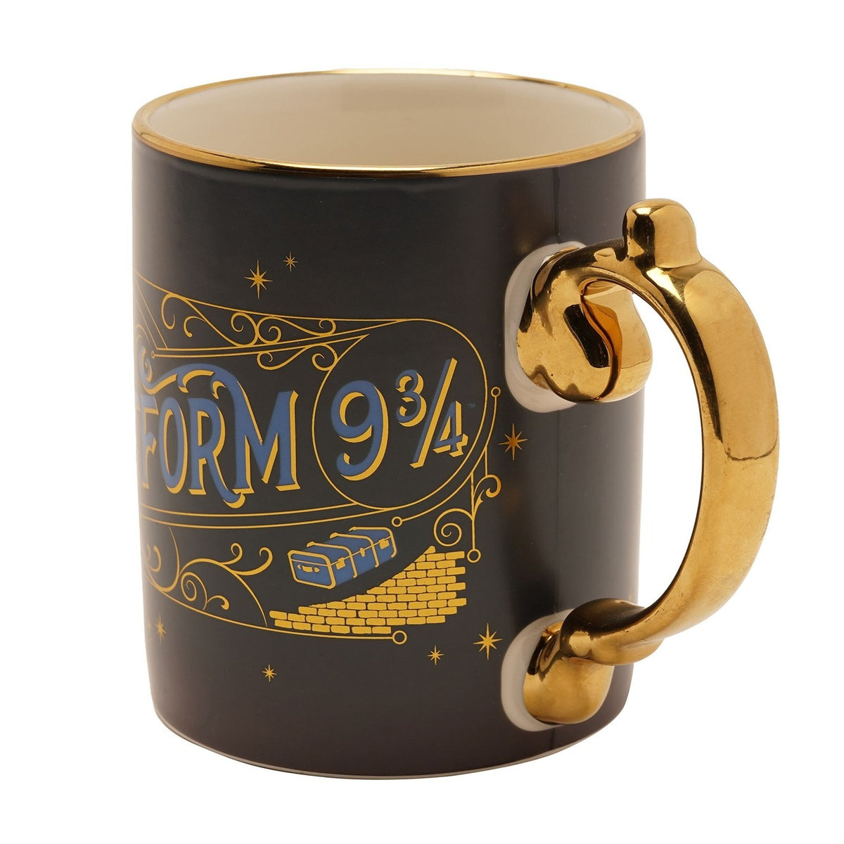 Harry Potter Platform 9¾ Porcelain Mug - Dark Blue & Gold